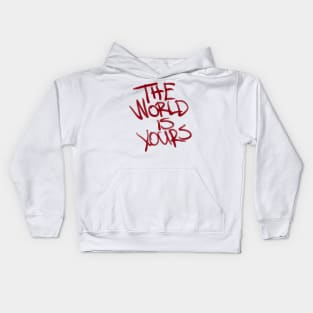 The World Is Yours- Red Kids Hoodie